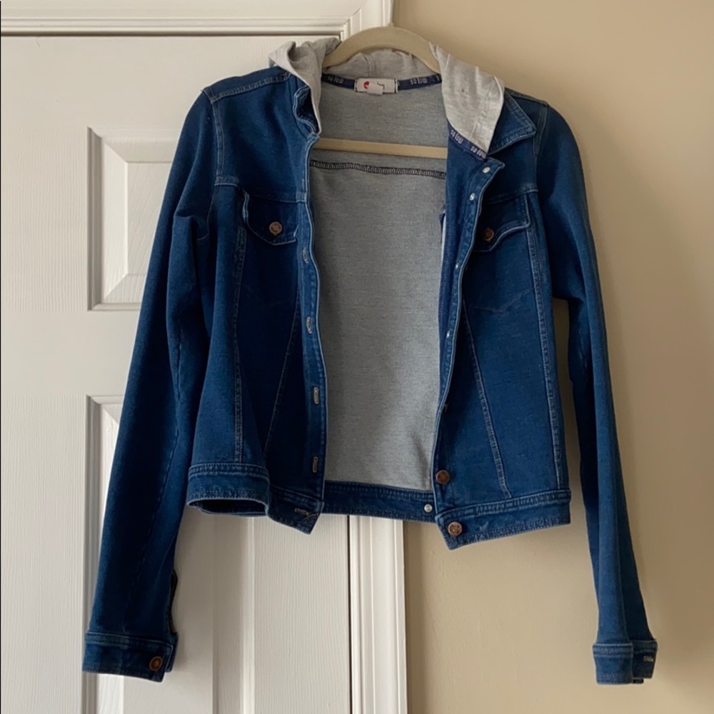 Sweat denim jacket
